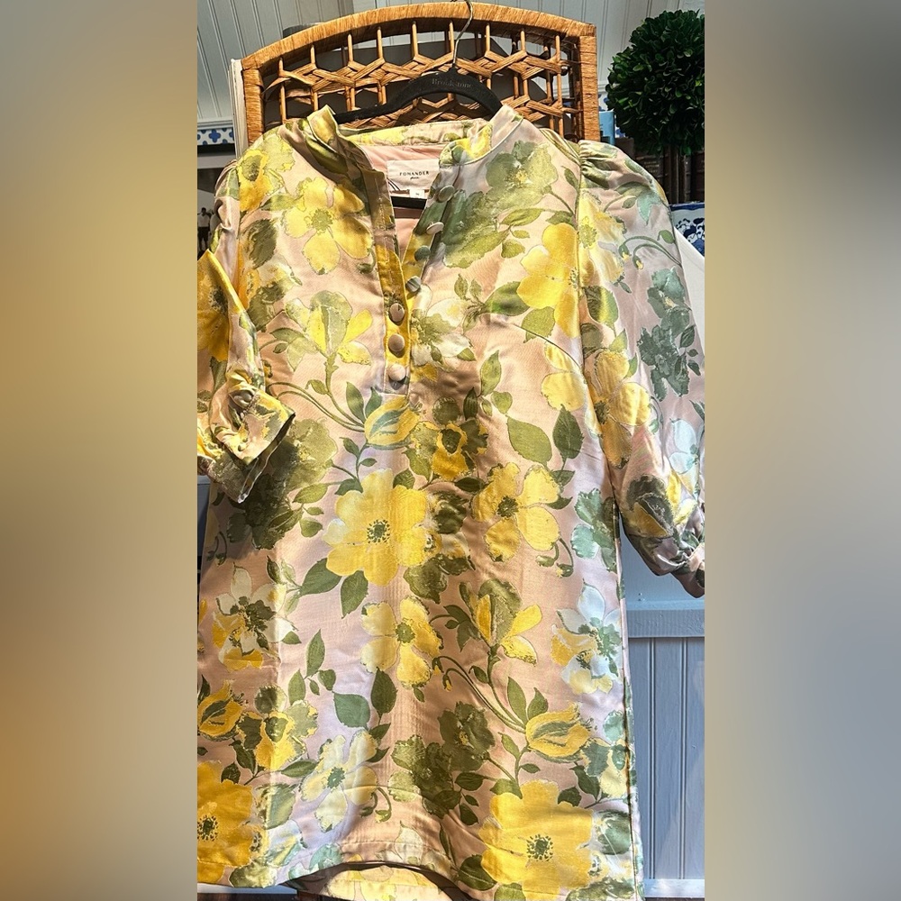 jacquard floral dress, sz m.Tuckernuck